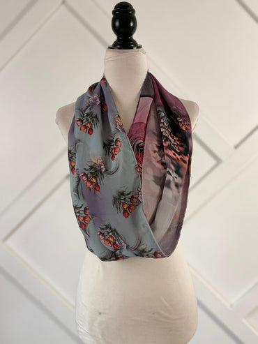 40 inch Reversible Infinity Scarf - A3 - Rangeelaa - Fairtrade Sustainable Women's Clothing