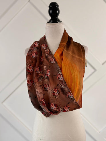 40 inch Reversible Infinity Scarf - A7 - Rangeelaa - Fairtrade Sustainable Women's Clothing