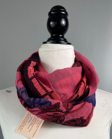 40 inch Reversible Infinity Scarf HFR01 - Rangeelaa - Fairtrade Sustainable Women's Clothing