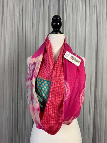 40 inch Reversible Infinity Scarf - J02 - Rangeelaa - Fairtrade Sustainable Women's Clothing