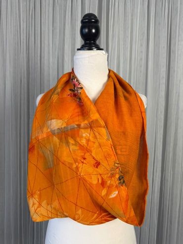 40 inch Reversible Infinity Scarf - J08 - Rangeelaa - Fairtrade Sustainable Women's Clothing