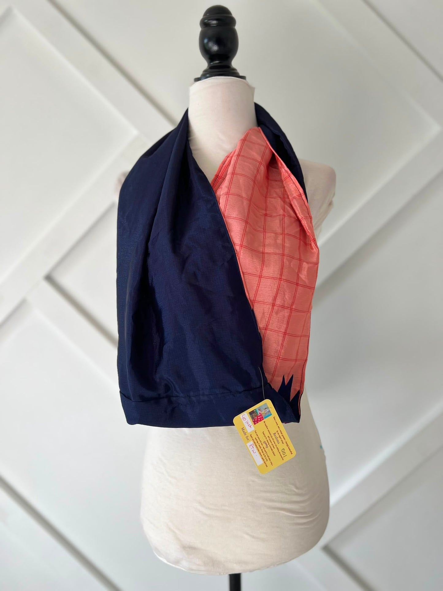 40 inch Reversible Infinity Scarf (short)-001 - Rangeelaa- Fairtrade Sustainable Women's Clothingscarf