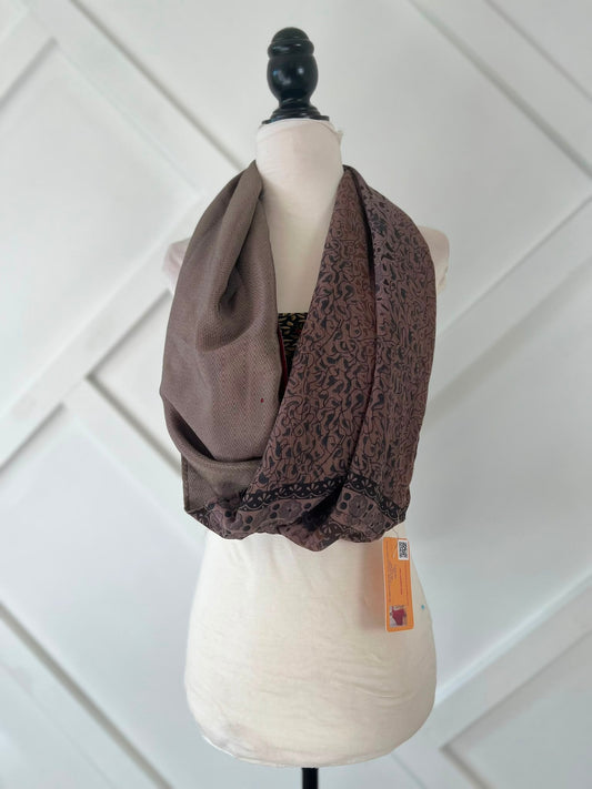 40 inch Reversible Infinity Scarf (short)-038 - Rangeelaa- Fairtrade Sustainable Women's Clothingscarf