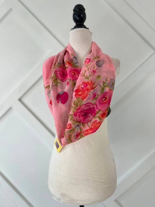 40 inch Reversible Infinity Scarf (short)-043 - Rangeelaa- Fairtrade Sustainable Women's Clothingscarf