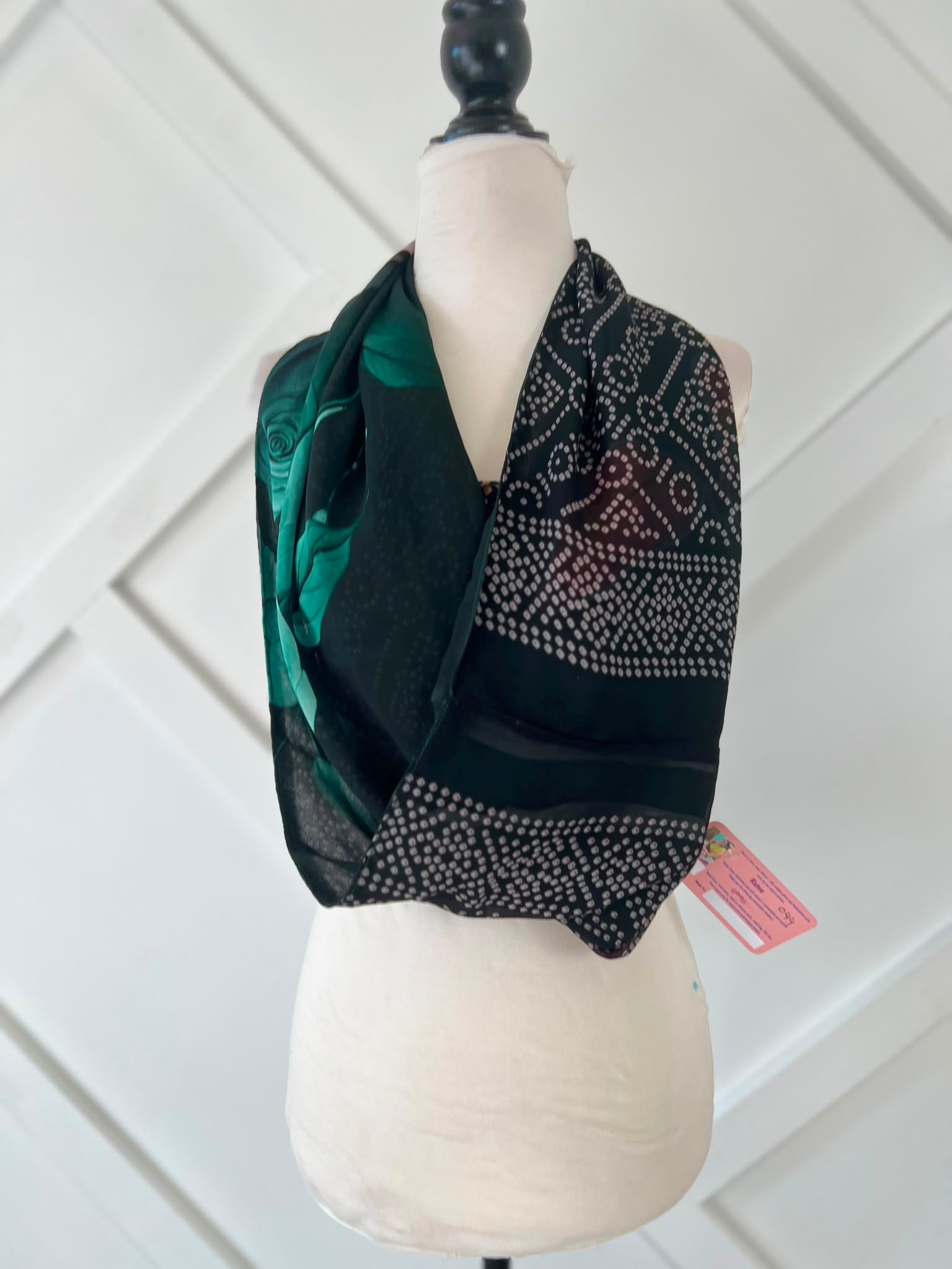 40 inch Reversible Infinity Scarf (short)-044 - Rangeelaa- Fairtrade Sustainable Women's Clothingscarf