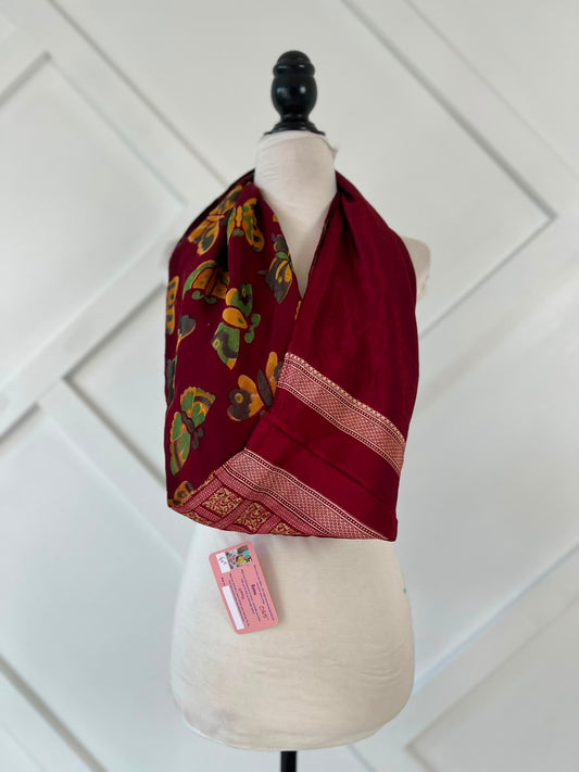 40 inch Reversible Infinity Scarf (short)-065 - Rangeelaa- Fairtrade Sustainable Women's Clothingscarf
