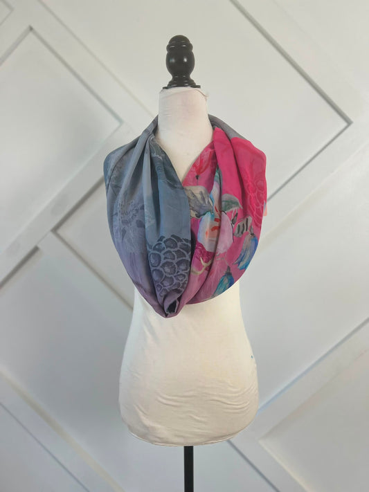 40 inch Reversible Infinity Scarf (short)-072 - Rangeelaa- Fairtrade Sustainable Women's Clothingscarf