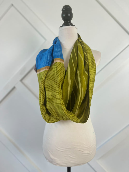 40 inch Reversible Infinity Scarf (short)-077 - Rangeelaa- Fairtrade Sustainable Women's Clothingscarf