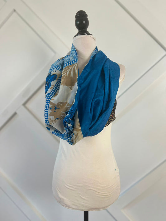 40 inch Reversible Infinity Scarf (short)-094 - Rangeelaa- Fairtrade Sustainable Women's Clothingscarf