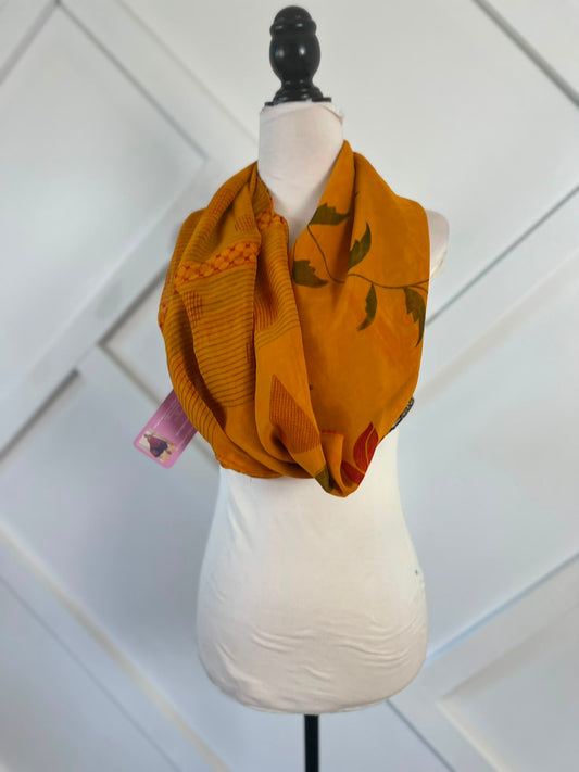 40 inch Reversible Infinity Scarf (short)-097 - Rangeelaa- Fairtrade Sustainable Women's Clothingscarf
