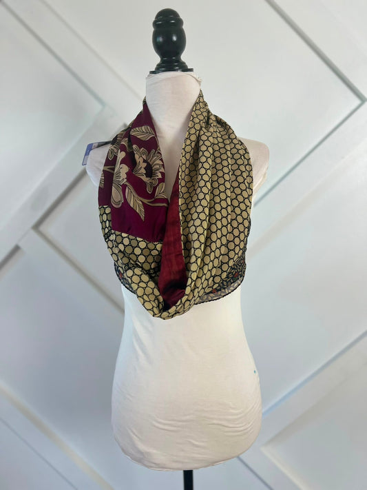 40 inch Reversible Infinity Scarf (short)-101 - Rangeelaa- Fairtrade Sustainable Women's Clothingscarf