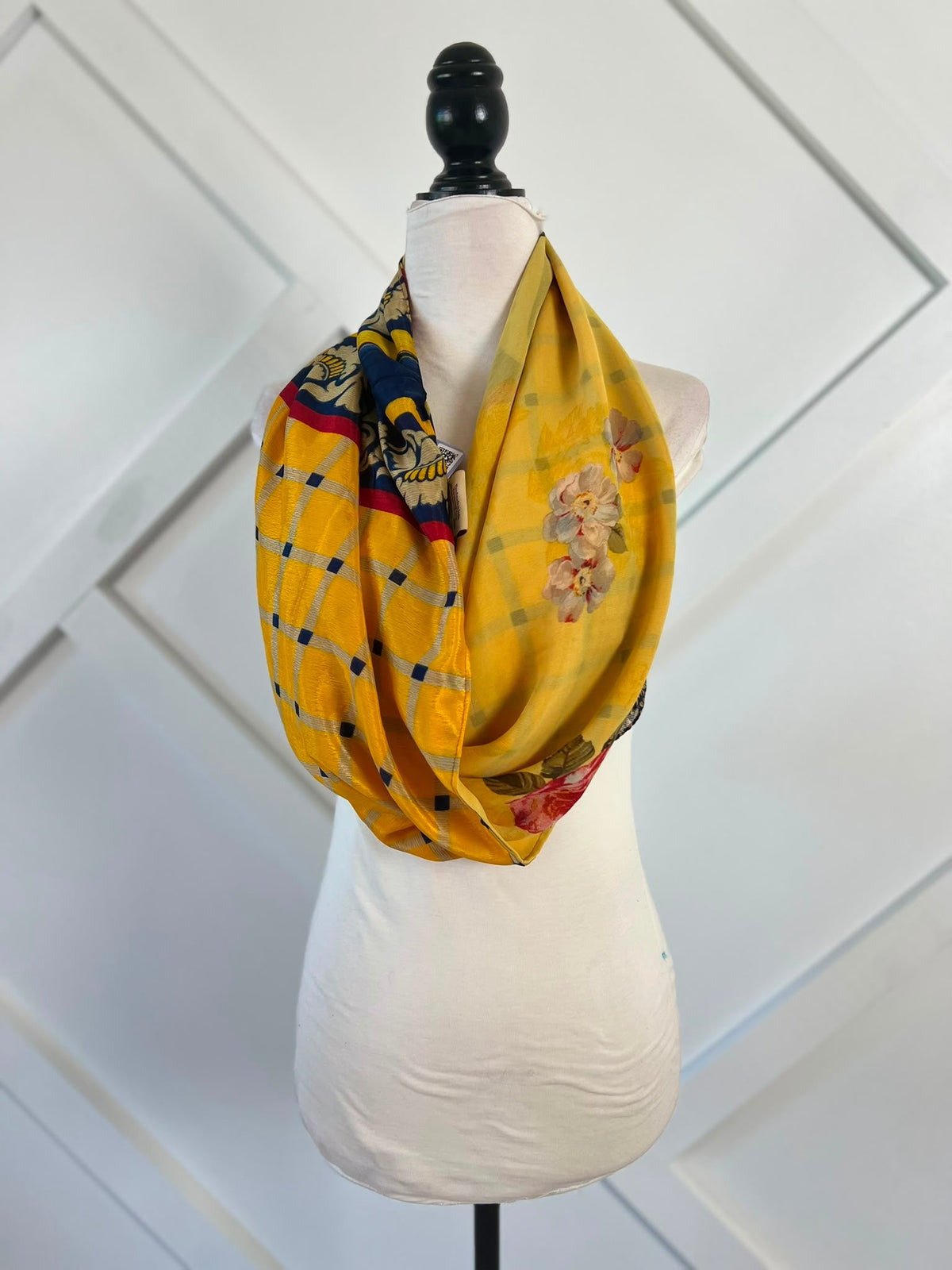 40 inch Reversible Infinity Scarf (short)-111 - Rangeelaa- Fairtrade Sustainable Women's Clothingscarf