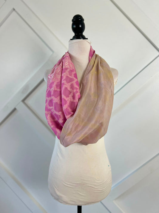 40 inch Reversible Infinity Scarf (short)-116 - Rangeelaa- Fairtrade Sustainable Women's Clothingscarf