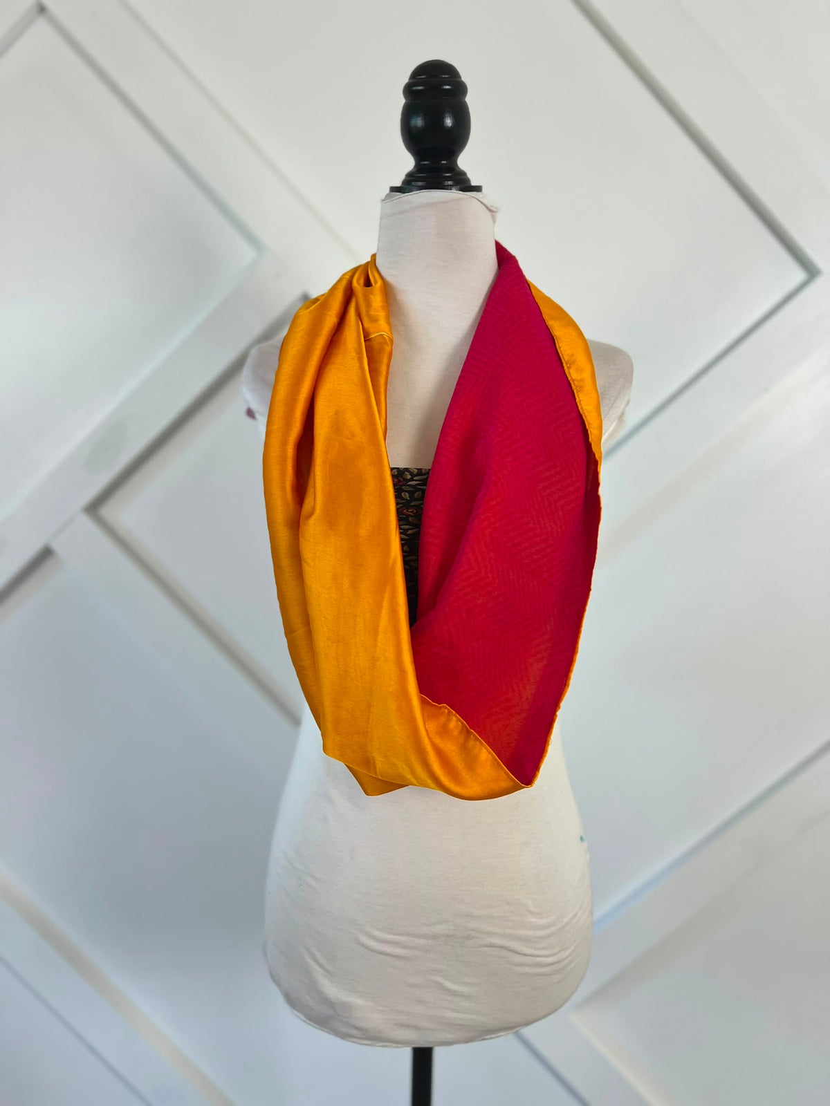 40 inch Reversible Infinity Scarf (short)-119 - Rangeelaa- Fairtrade Sustainable Women's Clothingscarf