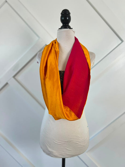 40 inch Reversible Infinity Scarf (short)-119 - Rangeelaa- Fairtrade Sustainable Women's Clothingscarf