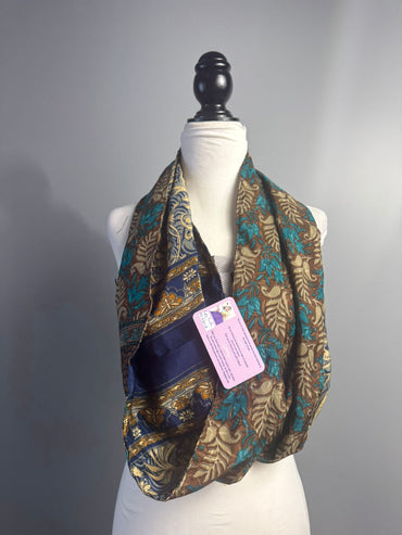 40 inch Reversible Infinity Scarf (short)L005 - Rangeelaa - Fairtrade Sustainable Women's Clothing