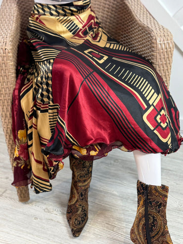 Angela.U - Premium XL Ankle skirt - Rangeelaa - Fairtrade Sustainable Women's Clothingsaree wrap skirts