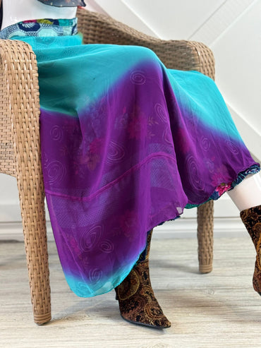 Angela.U - Premium XL Ankle skirt - Rangeelaa - Fairtrade Sustainable Women's Clothingsaree wrap skirts