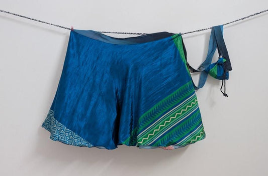 Athena.T - Digital print Premium Regular Mini skirt DS014 - Rangeelaa - Fairtrade Sustainable Women's Clothingsaree wrap skirts