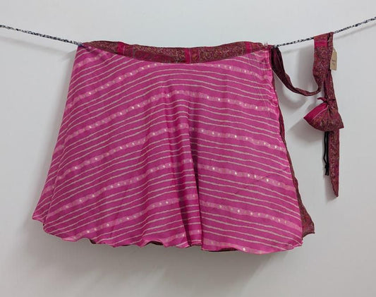 Athena.T - Premium Regular Mini skirt DS003 - Rangeelaa - Fairtrade Sustainable Women's Clothingsaree wrap skirts