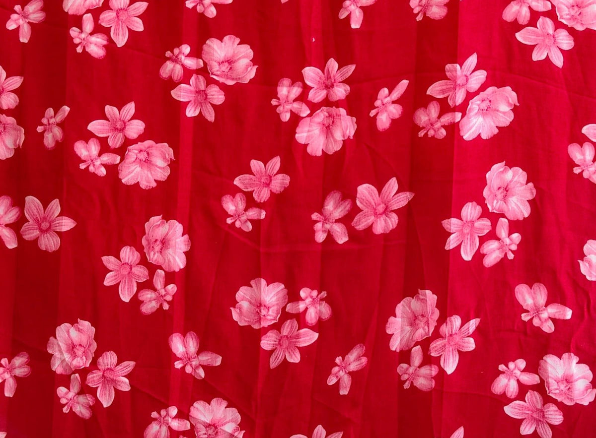 Blossoms in Red - Rangeelaa- Fairtrade Sustainable Women's Clothing