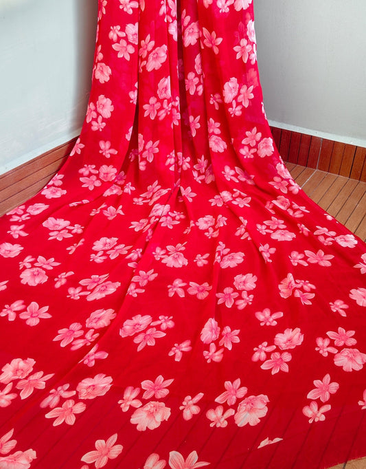 Blossoms in Red - Rangeelaa- Fairtrade Sustainable Women's Clothing