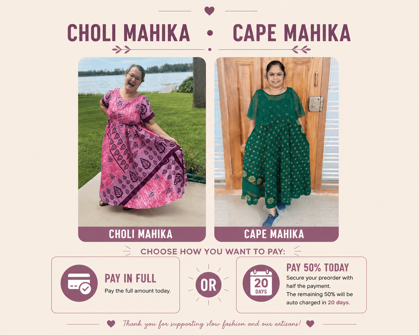 Choli Mahika/Cape Mahika - Rangeelaa- Fairtrade Sustainable Women's Clothing