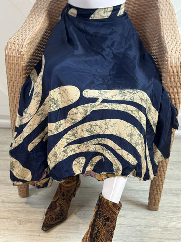 Christine.W - Final payment for Festive Regular ankle skirt - Rangeelaa - Fairtrade Sustainable Women's Clothingsaree wrap skirts