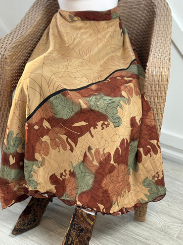 Christine.W - Final payment for Festive Regular ankle skirt - Rangeelaa - Fairtrade Sustainable Women's Clothingsaree wrap skirts