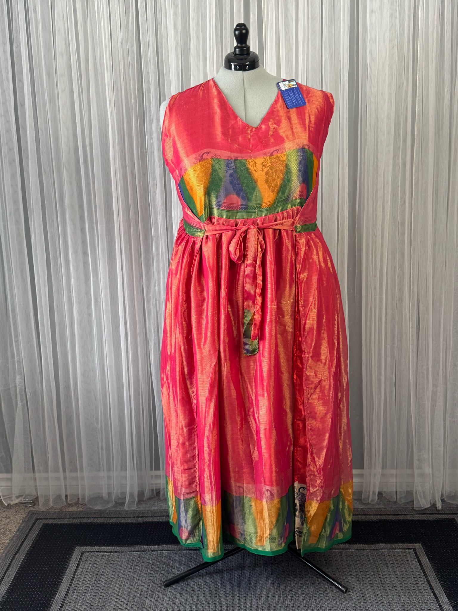 Delphine - Lined Plus Rela dress - Rangeelaa - Fairtrade Sustainable Women's Clothing