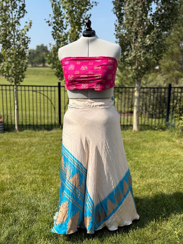 Digital print Premium Goddess Skirt - J0055 - Rangeelaa - Fairtrade Sustainable Women's Clothingsaree wrap skirts