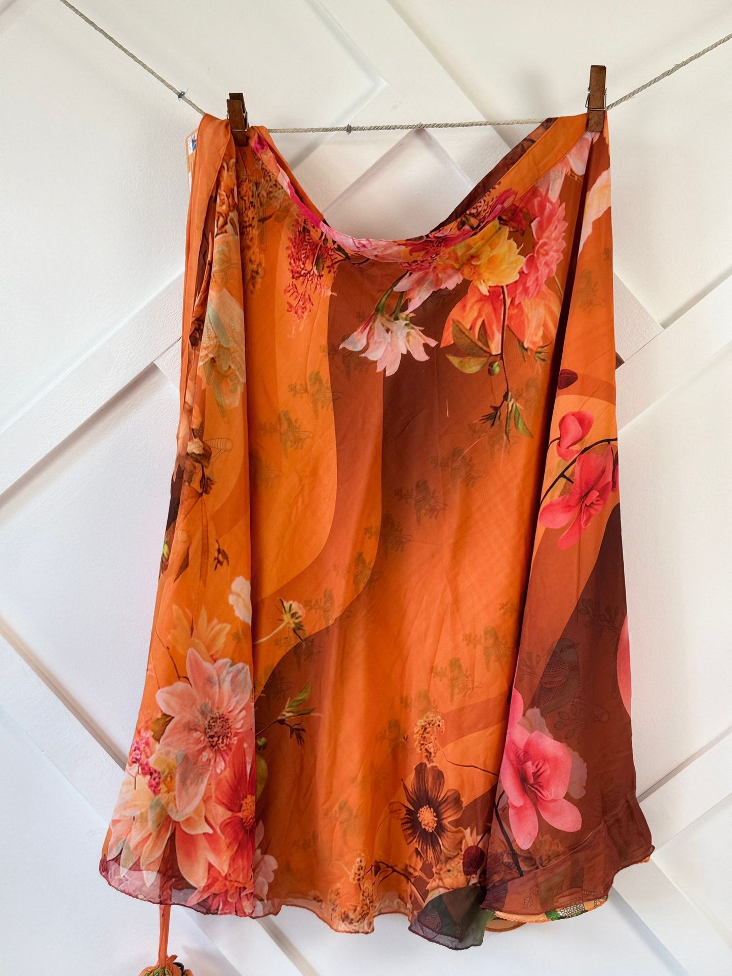 Digital print Premium Regular Ankle skirt - M003 - Rangeelaa - Fairtrade Sustainable Women's Clothingsaree wrap skirts