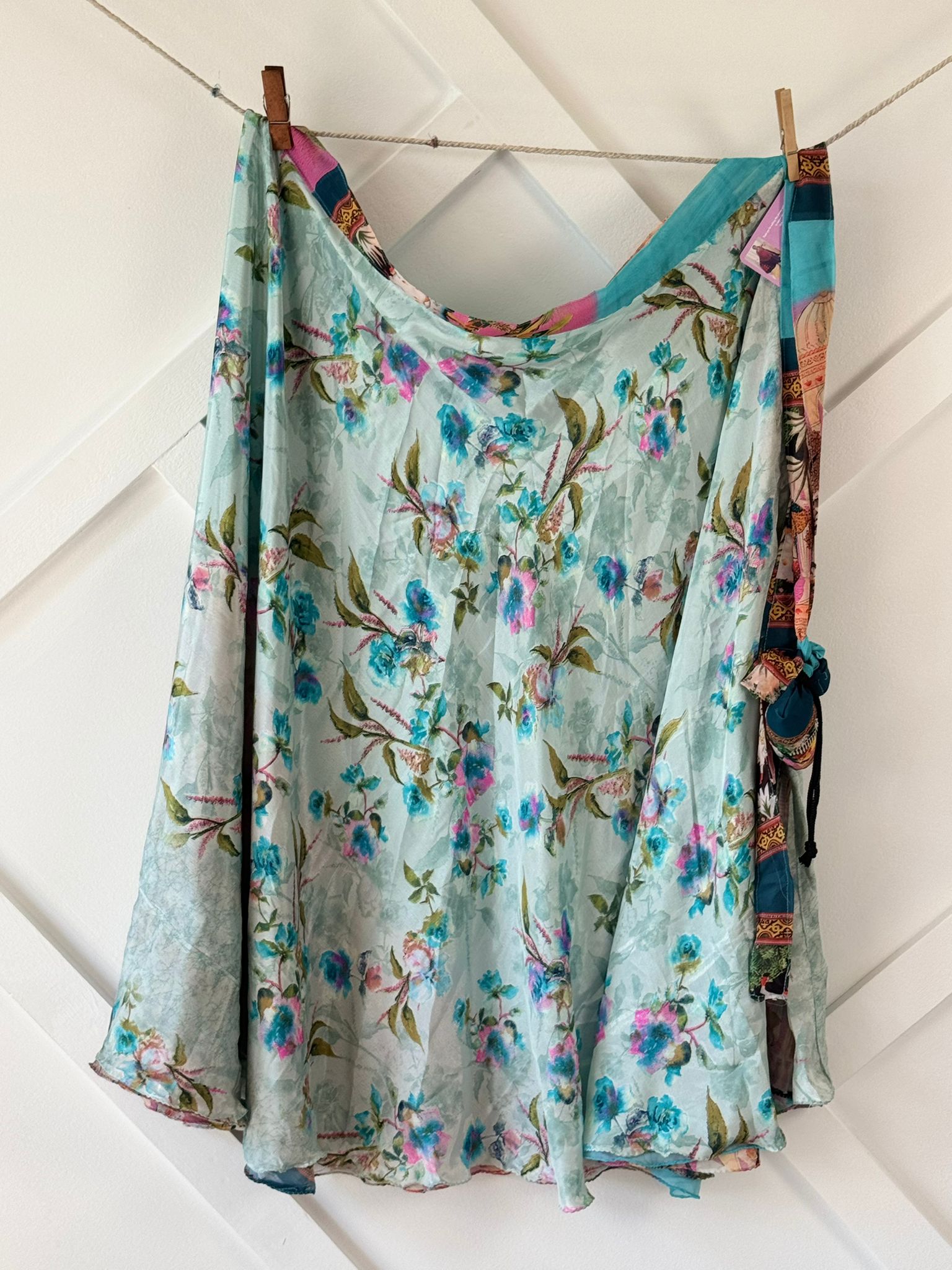 Digital print Premium Regular Ankle skirt - M008 - Rangeelaa - Fairtrade Sustainable Women's Clothingsaree wrap skirts