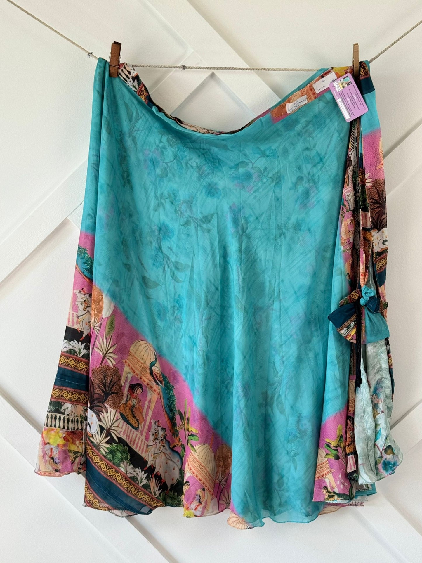 Digital print Premium Regular Ankle skirt - M008 - Rangeelaa - Fairtrade Sustainable Women's Clothingsaree wrap skirts