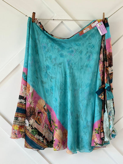 Digital print Premium Regular Ankle skirt - M008 - Rangeelaa - Fairtrade Sustainable Women's Clothingsaree wrap skirts