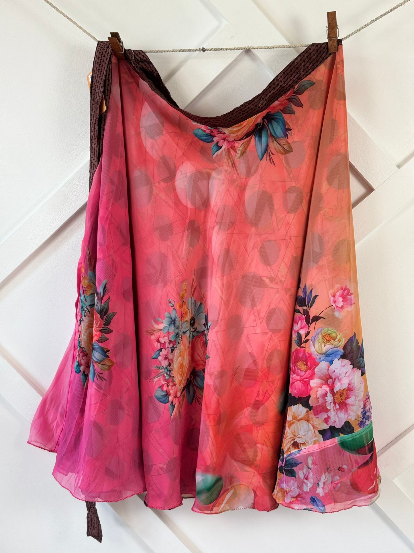 Digital print Premium Regular Ankle skirt - M029 - Rangeelaa - Fairtrade Sustainable Women's Clothingsaree wrap skirts
