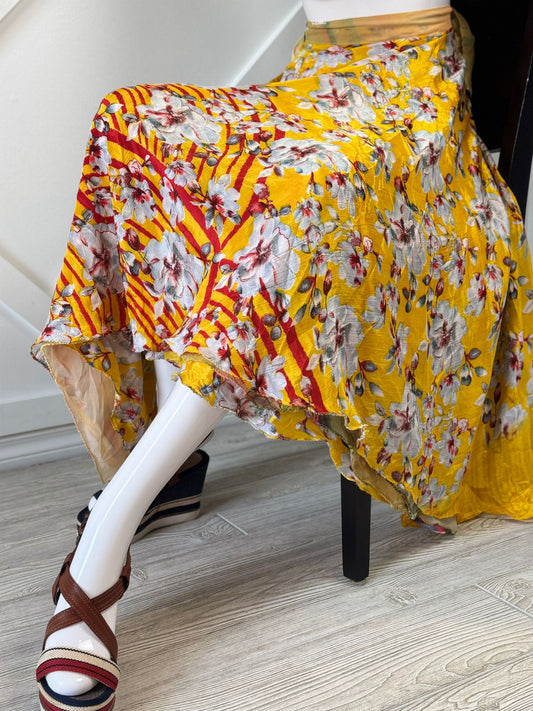 Digital print Premium Regular Ankle Skirt - M030 - Rangeelaa - Fairtrade Sustainable Women's Clothingsaree wrap skirts