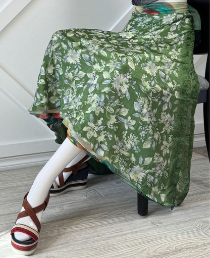 Digital print Premium Regular Ankle Skirt - M055 - Rangeelaa - Fairtrade Sustainable Women's Clothingsaree wrap skirts
