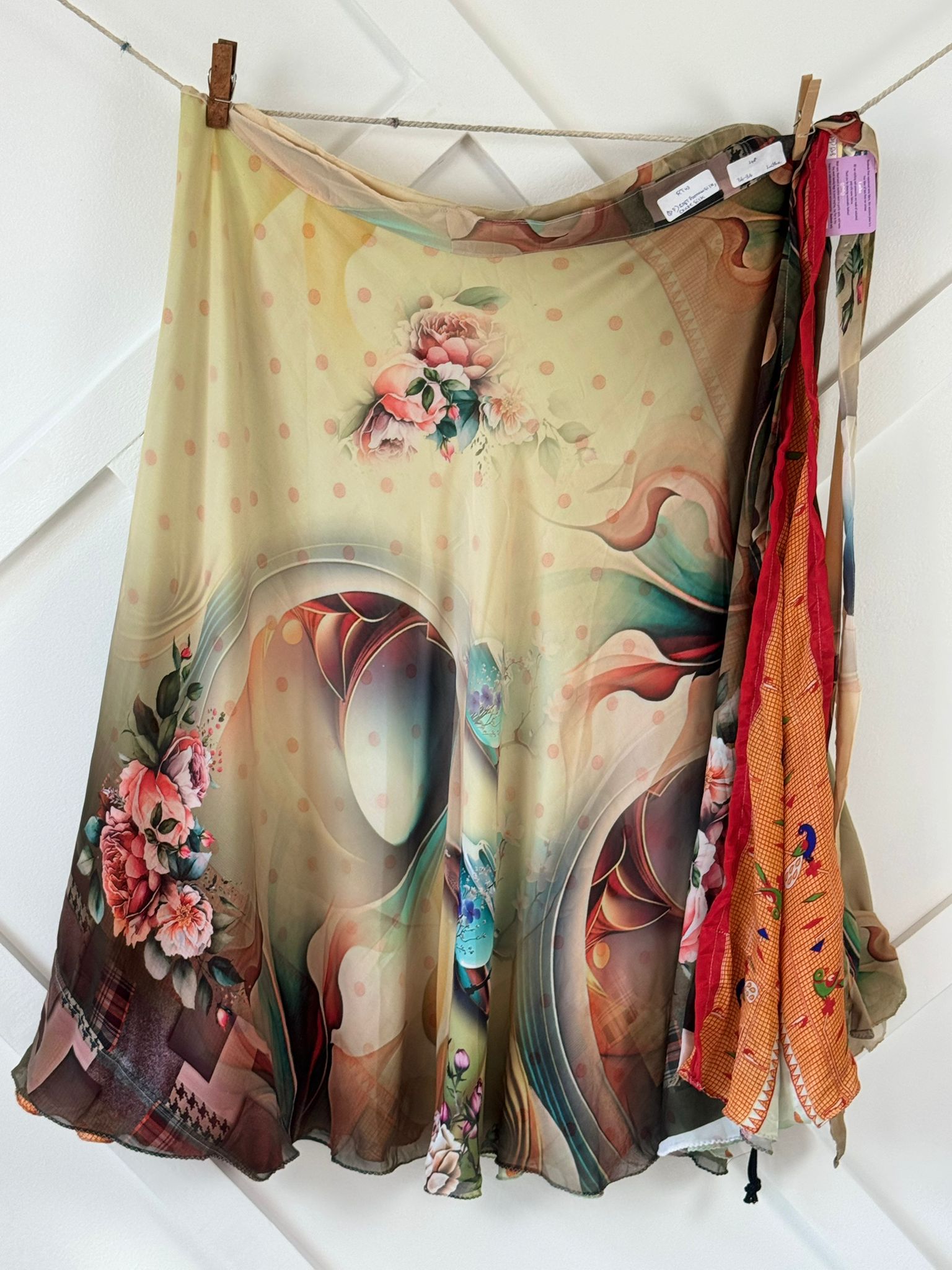 Digital print Premium Regular Ankle Skirt - M056 - Rangeelaa - Fairtrade Sustainable Women's Clothingsaree wrap skirts