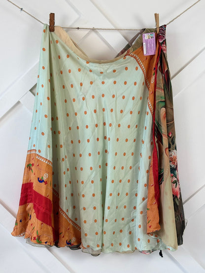 Digital print Premium Regular Ankle Skirt - M056 - Rangeelaa - Fairtrade Sustainable Women's Clothingsaree wrap skirts