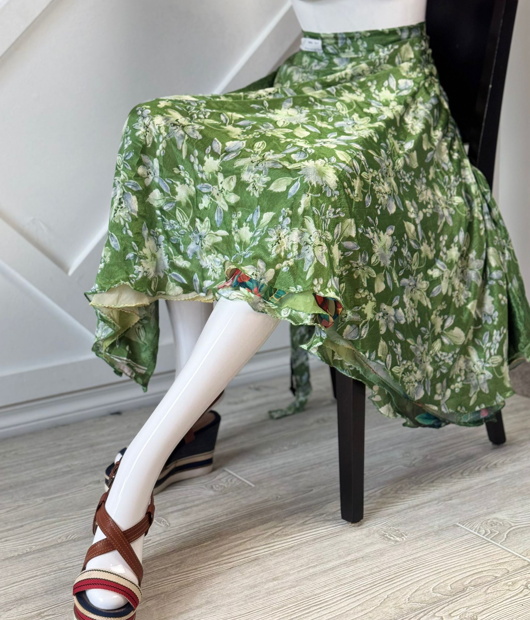 Digital print Premium Regular Calf Skirt - M013 - Rangeelaa - Fairtrade Sustainable Women's Clothingsaree wrap skirts