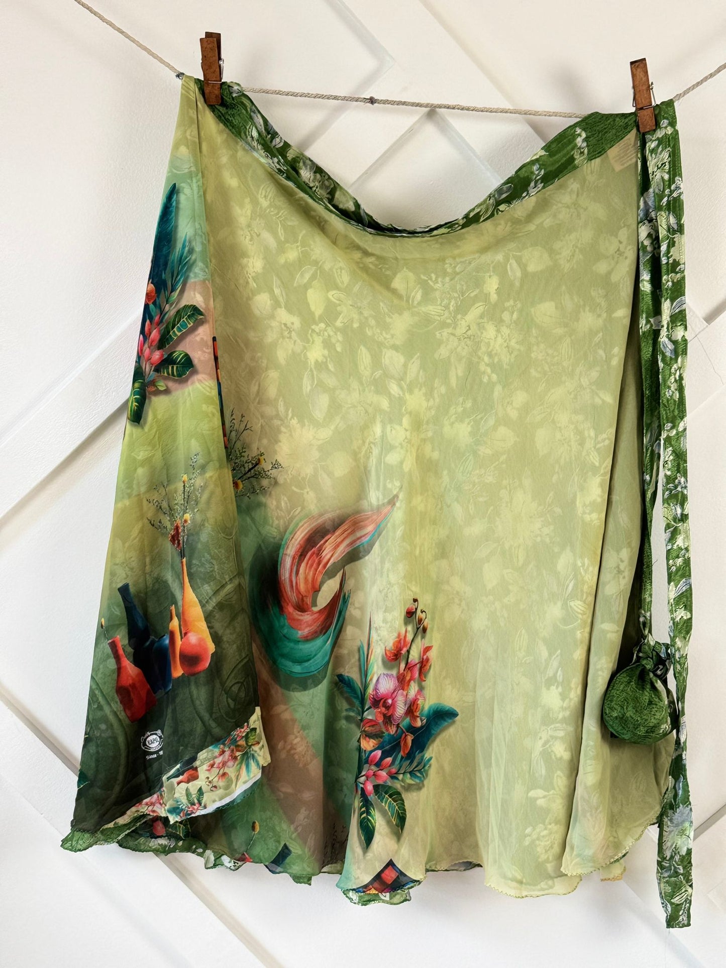 Digital print Premium Regular Calf Skirt - M013 - Rangeelaa - Fairtrade Sustainable Women's Clothingsaree wrap skirts