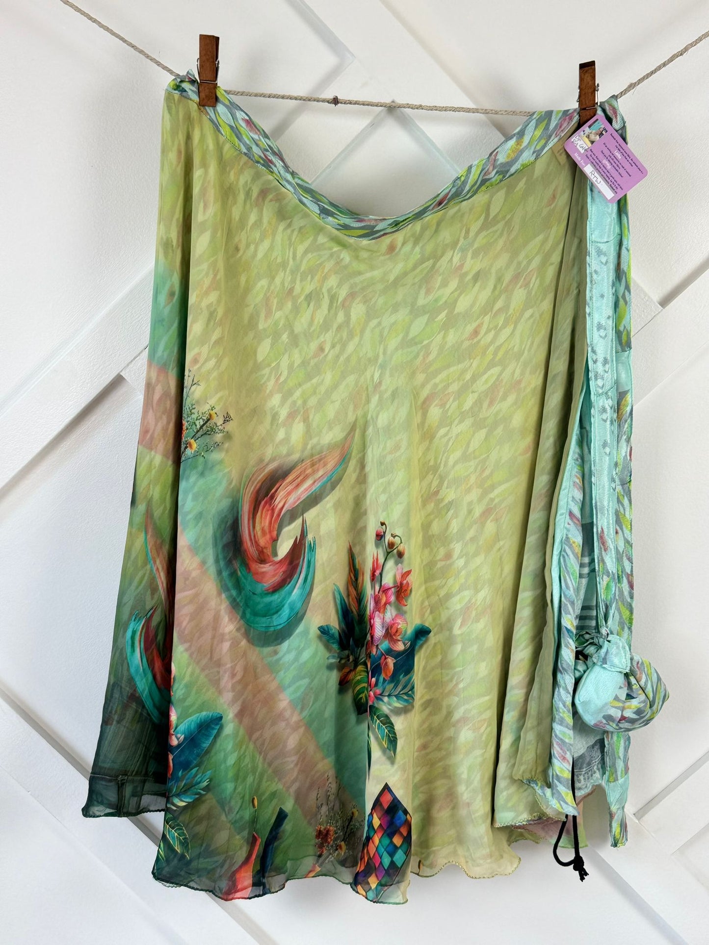 Digital print Premium Regular Calf Skirt - M014 - Rangeelaa - Fairtrade Sustainable Women's Clothingsaree wrap skirts