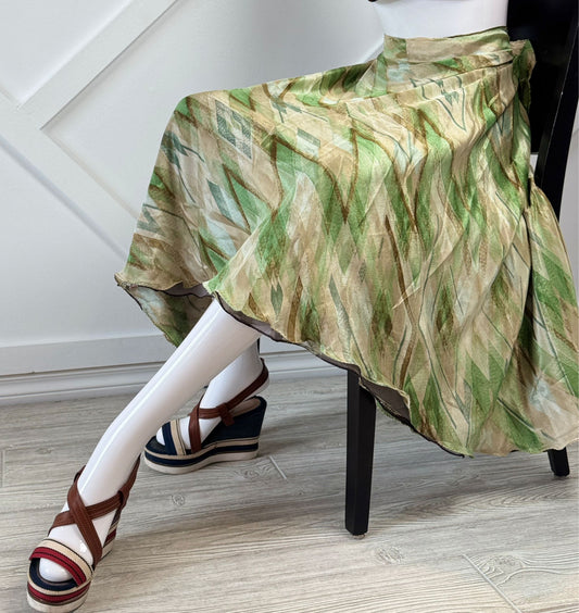 Digital print Premium Regular Calf Skirt - M015 - Rangeelaa - Fairtrade Sustainable Women's Clothingsaree wrap skirts