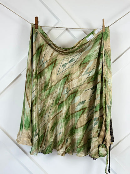 Digital print Premium Regular Calf Skirt - M015 - Rangeelaa - Fairtrade Sustainable Women's Clothingsaree wrap skirts