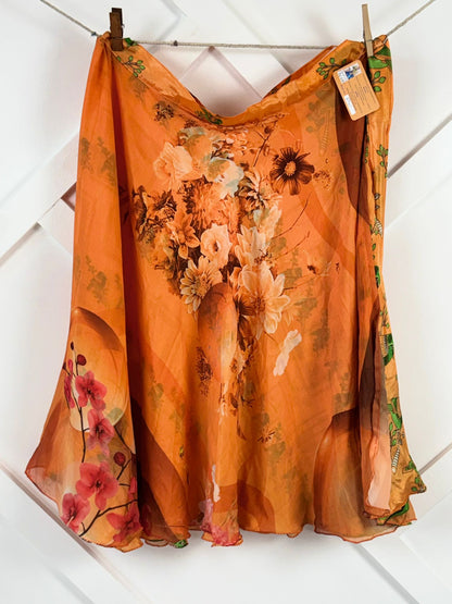 Digital print Premium Regular Calf Skirt - M016 - Rangeelaa - Fairtrade Sustainable Women's Clothingsaree wrap skirts