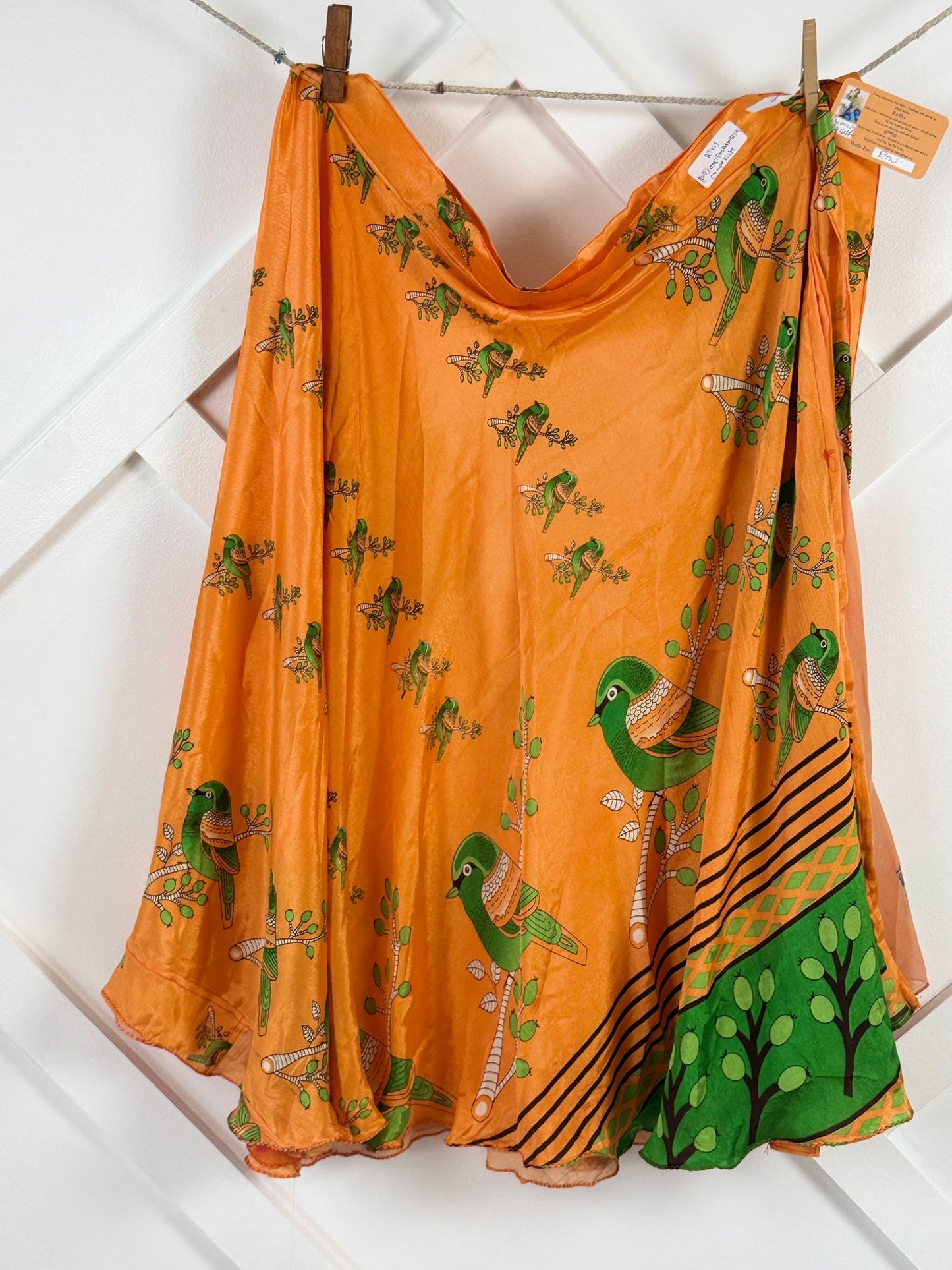 Digital print Premium Regular Calf Skirt - M016 - Rangeelaa - Fairtrade Sustainable Women's Clothingsaree wrap skirts