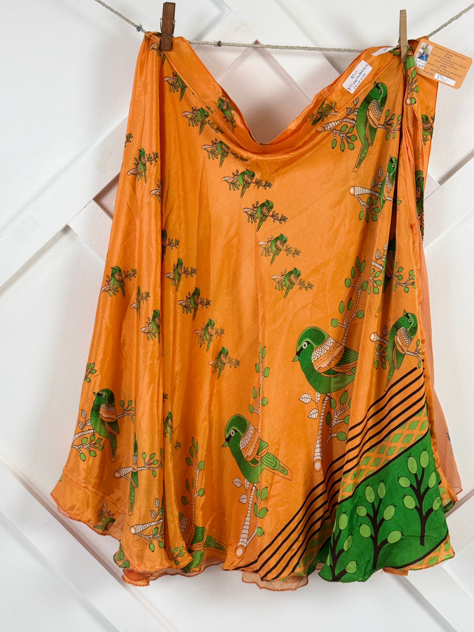 Digital print Premium Regular Calf Skirt - M016 - Rangeelaa - Fairtrade Sustainable Women's Clothingsaree wrap skirts