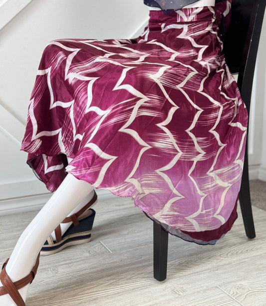 Digital print Premium Regular Calf Skirt - M035 - Rangeelaa - Fairtrade Sustainable Women's Clothingsaree wrap skirts