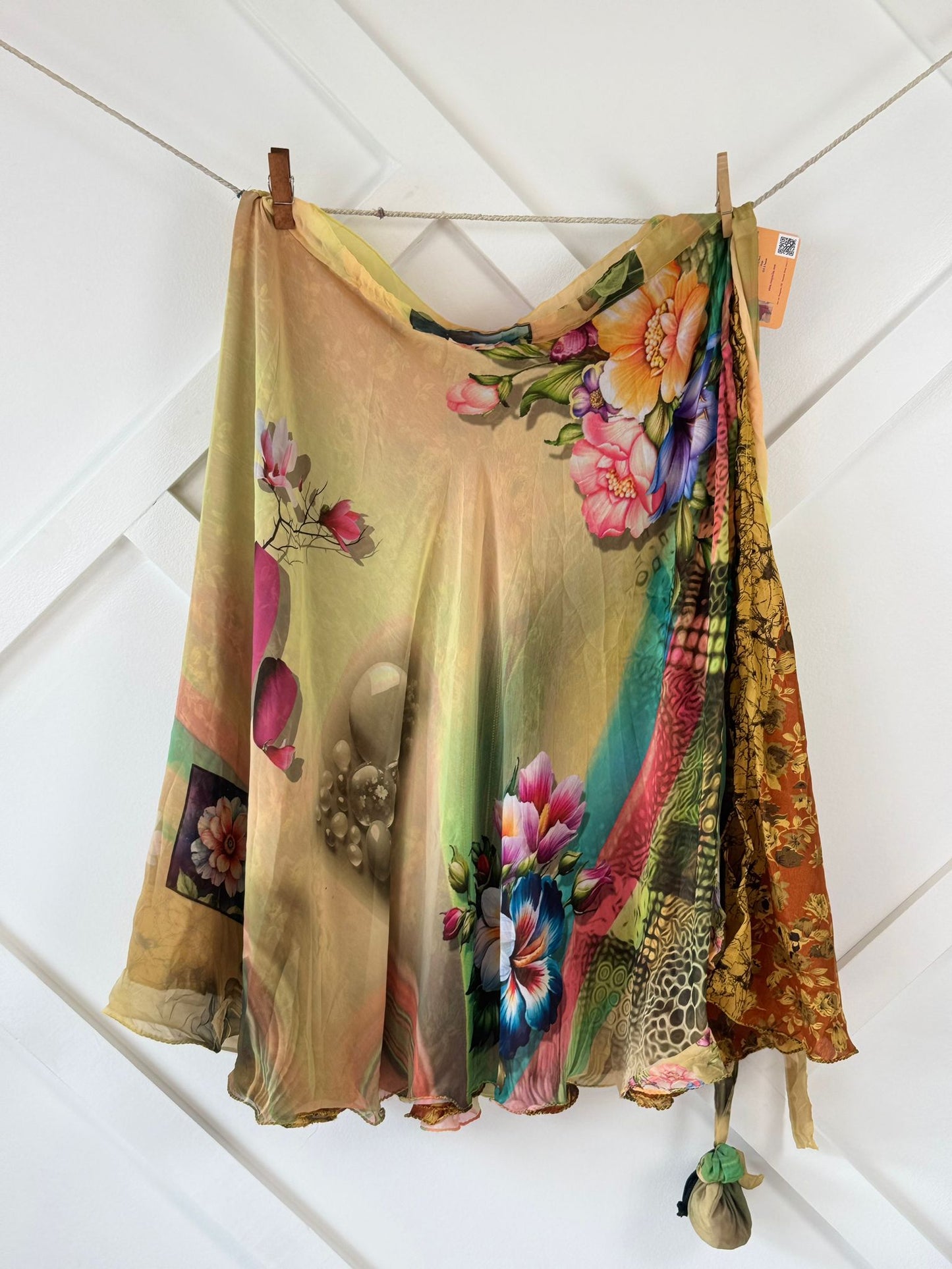 Digital print Premium Regular Calf Skirt - M036 - Rangeelaa - Fairtrade Sustainable Women's Clothingsaree wrap skirts